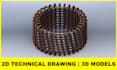 make 2d technical drawings and 3d models in solidworks