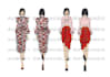 create a fashion technical flat drawing sketches