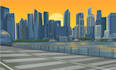 draw a building, landscape into amazing illustration