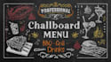 design chalkboard BBQ menu board for restaurant