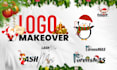 make a christmas makeover for your logo and  banner