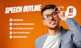 write an informative, motivational, engaging speech, and outline