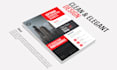 design flyer for product tax real estate medical club event