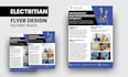 design handyman,solar,roofing, electrician,carpentry,construction flyer