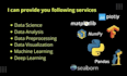 do perfect python scripts, data analysis and web scrapping