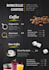 design bubble tea, boba, milk tea, coffee, juice, ice cream, waffle menu