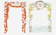 create a watercolor wedding crest or frame