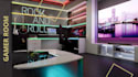 do design and render gamer room