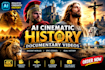 create ai viral history and bible long videos for youtube