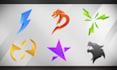 design dope modern gaming logo