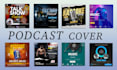 do a creative podcast cover art