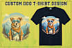 create amazing custom dog t shirt design