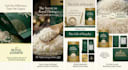 design rice bag packaging with print ready dieline and 3d mockup