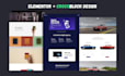 build wordpress website or redesign with elementor pro and crocoblock