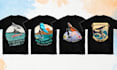 design custom wing foil surfing tshirt