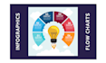 design flowcharts piecharts and business infographics