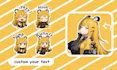 draw custom cute twitch emotes or sticker for you