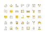 design custom icons set in high quality