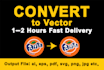 cleanup, redraw logo, vectorize 100 percent manual tracing