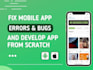 fix bugs, build error, code issues in your react native app