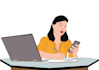 create flat illustration in vector art