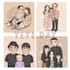 do family cute illustration