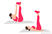 create flat yoga, workout, and fitness exercise illustrations