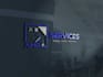 design clean house, janitorial and commercial cleaning logo