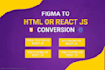 figma to react js, figma to next js frontend development