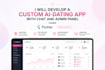 develop custom ai dating app with chat, admin panel using flutter from scratch