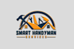 design minimalist home repair, remodeling handyman logo