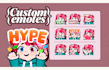 draw custom emotes and badges for you