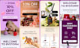 skincare and beauty brand emails in figma and klaviyo