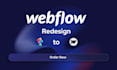 redesign or convert your wix, wordpress, squarespace site to webflow