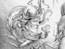 create a traditional ink illustration