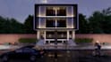 do 3d rendering, exterior architecture, commercial building