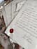 write vintage handwritten text in white cotton paper