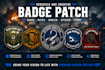 craft custom vintage, military logo and badge patch design