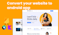 convert  website to android app are webview