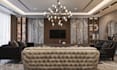 do modern TV media wall design, living area, 3d architecture interior render
