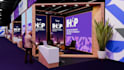 create and realistic 3d event, conference, exhibition, stage