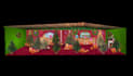 create 3d christmas projection mapping content