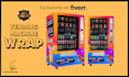 create modern vending machine wrap design