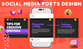 design creative social media carousel, post, banner ads