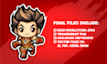 draw original chibi character mascots for merch or logo
