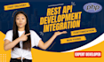 develop php laravel website, rest API and integrate any api