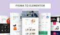convert xd PSD wix figma to wordpress or redesign by elementor