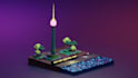 create low poly 3d objects and isometric scenes
