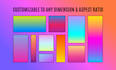 provide 43,000 unique colorful gradient backgrounds in any dimensions