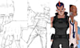 draw a comic, web comic, manga or mix